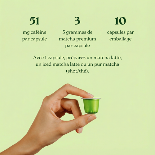 Boite de 10 Capsules - 100% Thé vert matcha